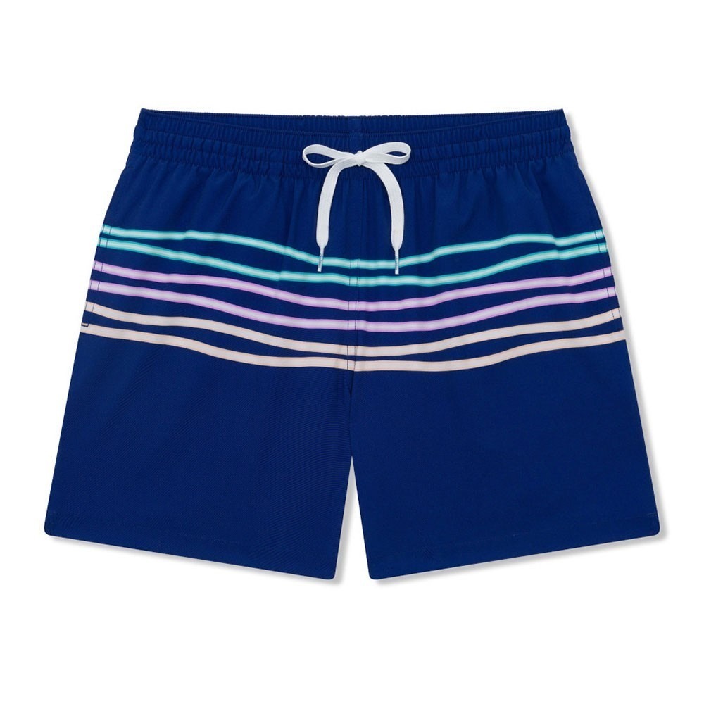 Chubbies 5.5" Mens Medium Moon Shadow Blue Stretch Swim Trunks Lined Beach